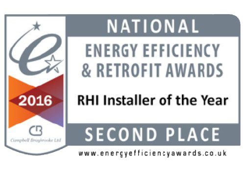 National Energy Efficiency & Retrofit Awards RHI Installer of the Year Second Place - ESP Energy