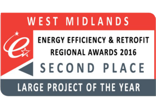 West Midlands Energy Efficiency & Retrofit Reginal Awards 2016 Second Place Large Project of the Year - ESP Energy