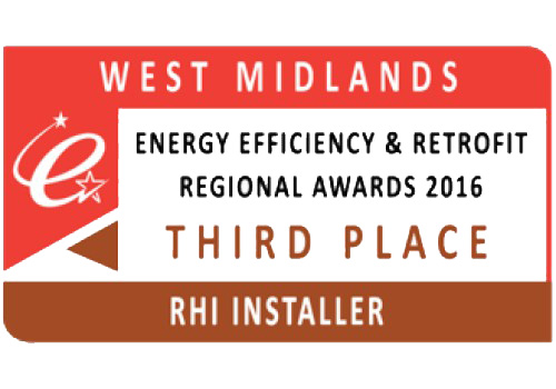 West Midlands Energy Efficiency & Retrofit Reginal Awards 2016 Third Place RHI Installer - ESP Energy